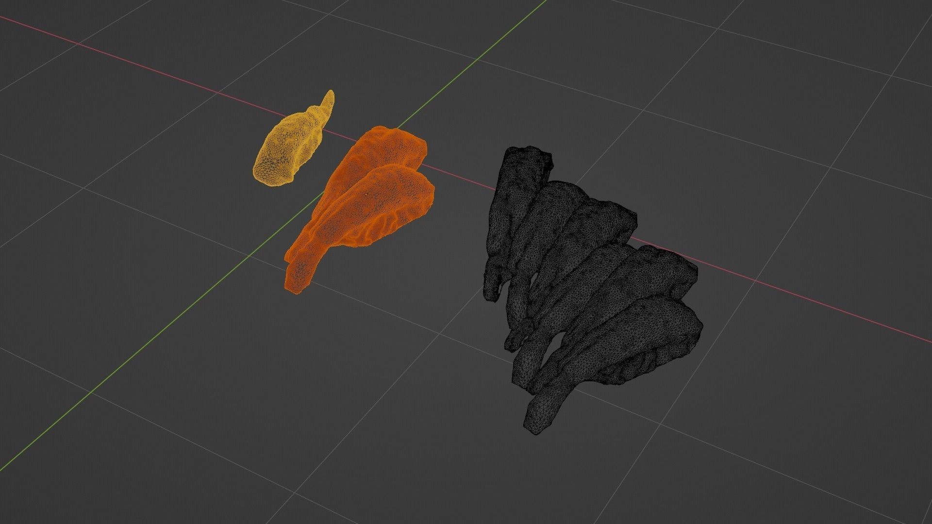 Sushi Delight 3D Scanned Shrimp Nigiri Low-poly 3D model_75