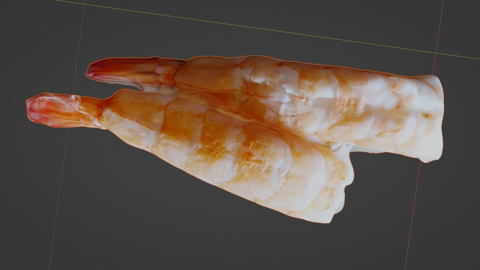 Sushi Delight 3D Scanned Shrimp Nigiri Low-poly 3D model_46