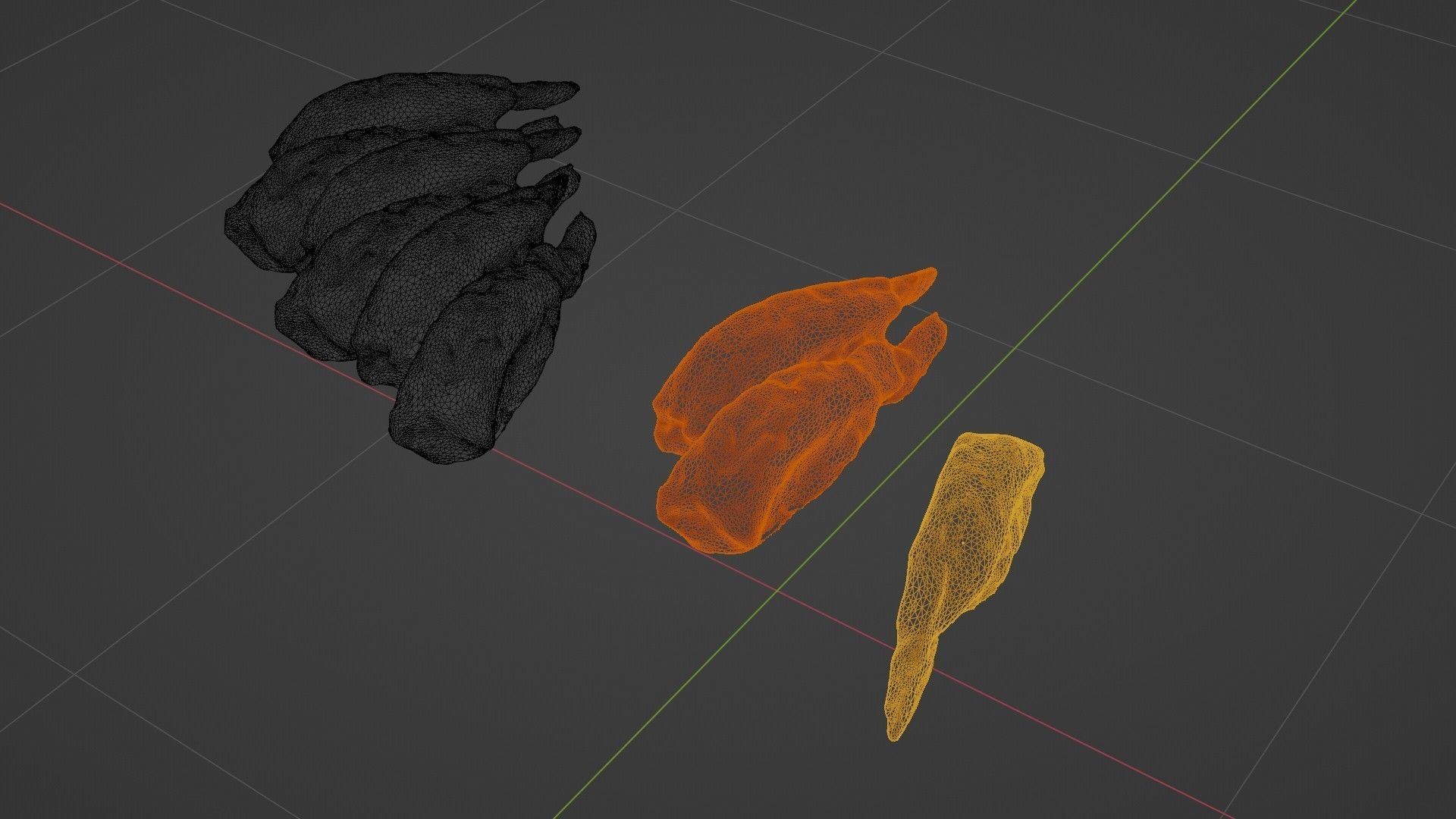 Sushi Delight 3D Scanned Shrimp Nigiri Low-poly 3D model_65