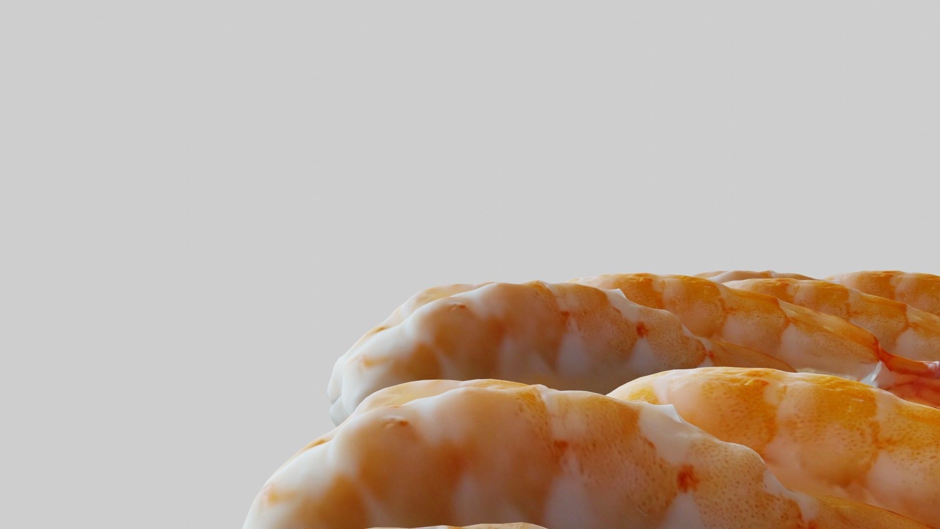 Sushi Delight 3D Scanned Shrimp Nigiri Low-poly 3D model_23