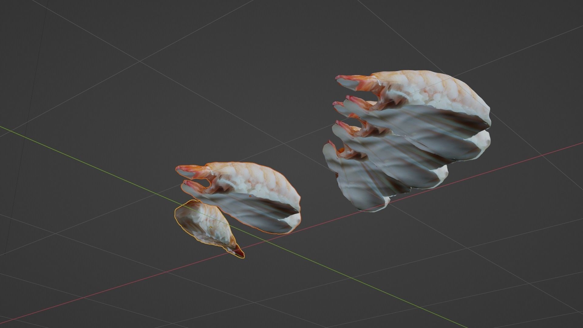 Sushi Delight 3D Scanned Shrimp Nigiri Low-poly 3D model_59