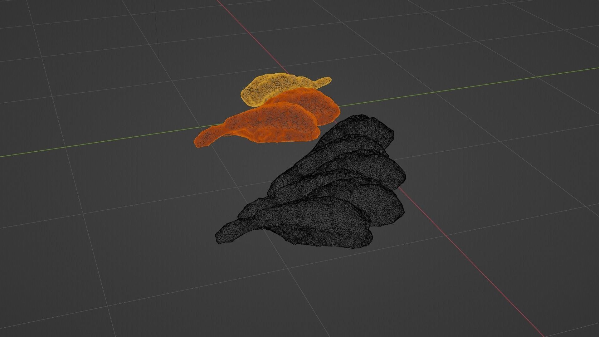 Sushi Delight 3D Scanned Shrimp Nigiri Low-poly 3D model_67