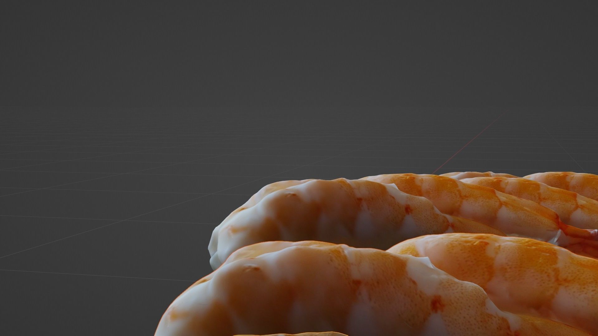 Sushi Delight 3D Scanned Shrimp Nigiri Low-poly 3D model_55