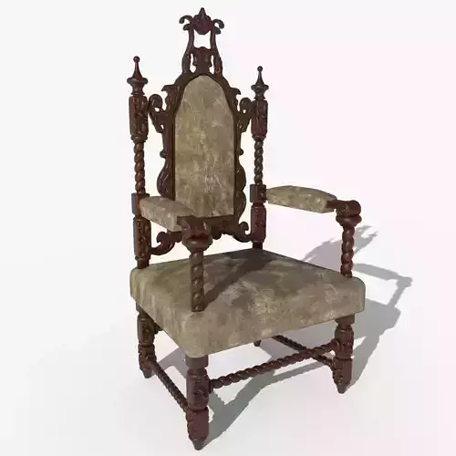 Renaissance Style HighBacked Chair model 3