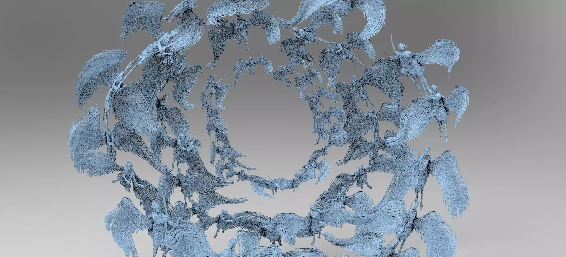 Dantes Inferno Ghost Angel Portal 3D model_0