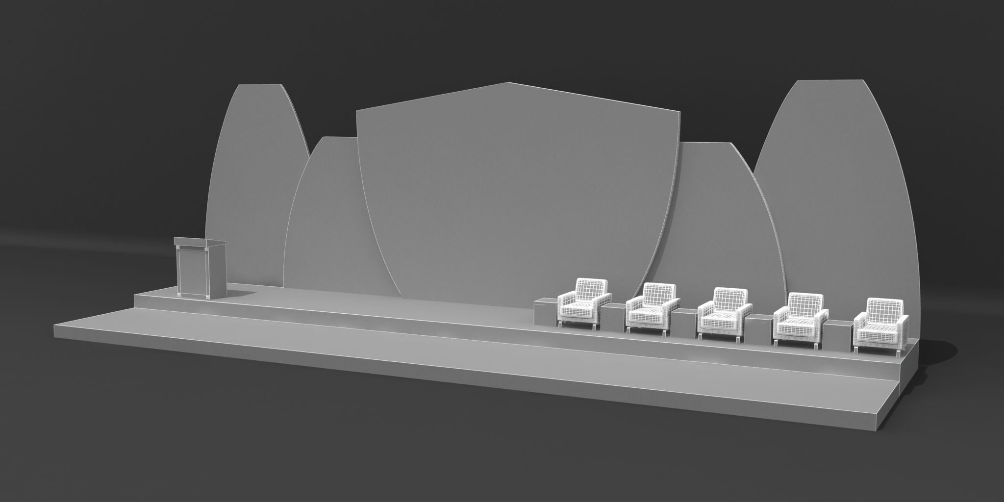 Stage Decor 51 3D model_5