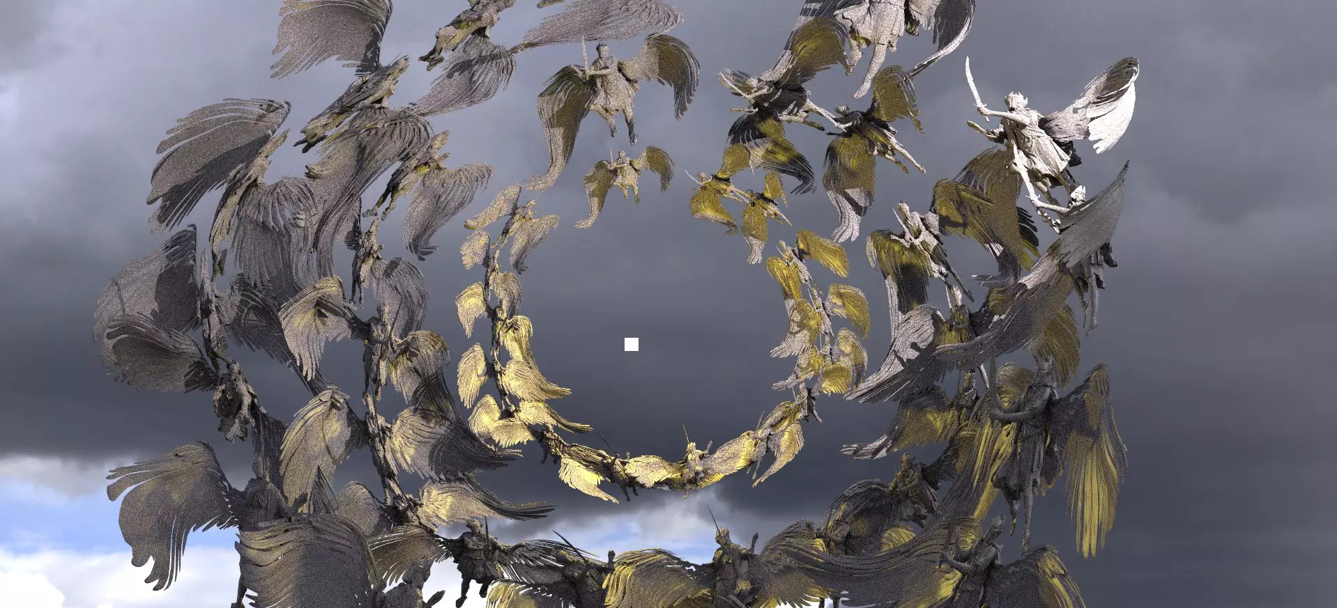 Dantes Inferno GhostAngel Portal Huge  3D model_0