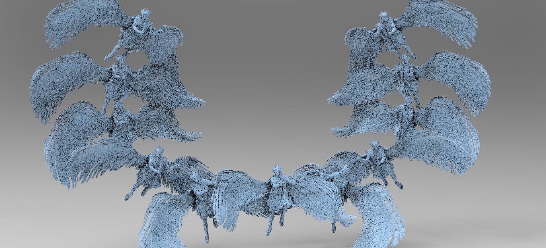 Dantes Inferno Ghost Angel Portal Collection 3D model_11