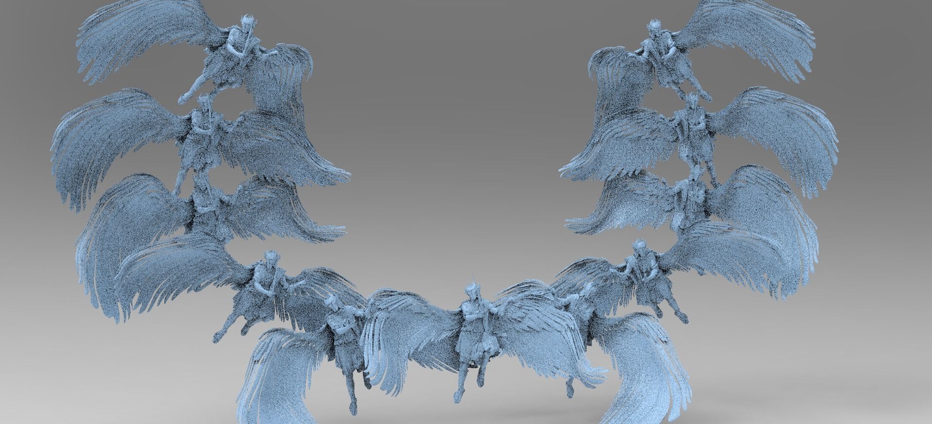 Dantes Inferno Ghost Angel Portal Collection 3D model_9