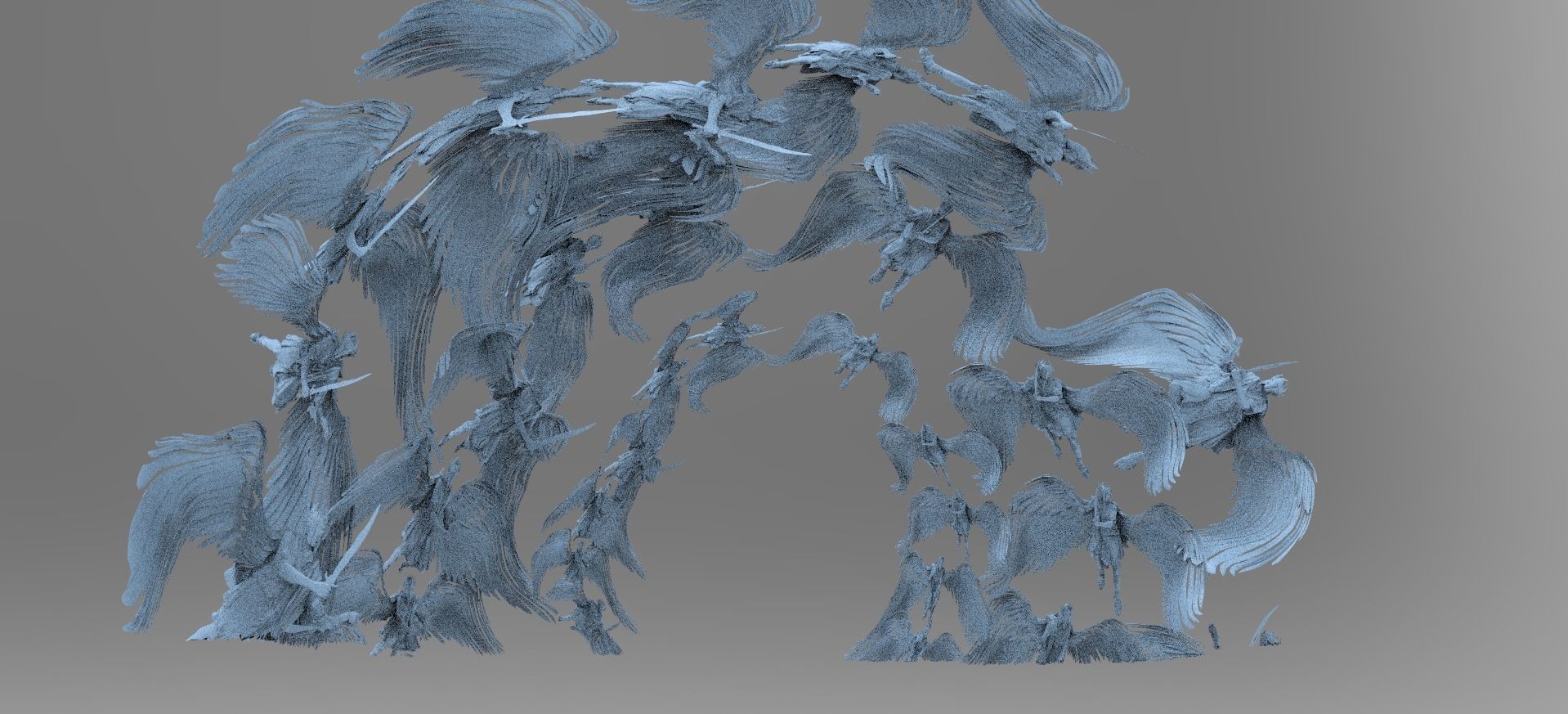 Dantes Inferno Ghost Angel Portal Collection 3D model_8