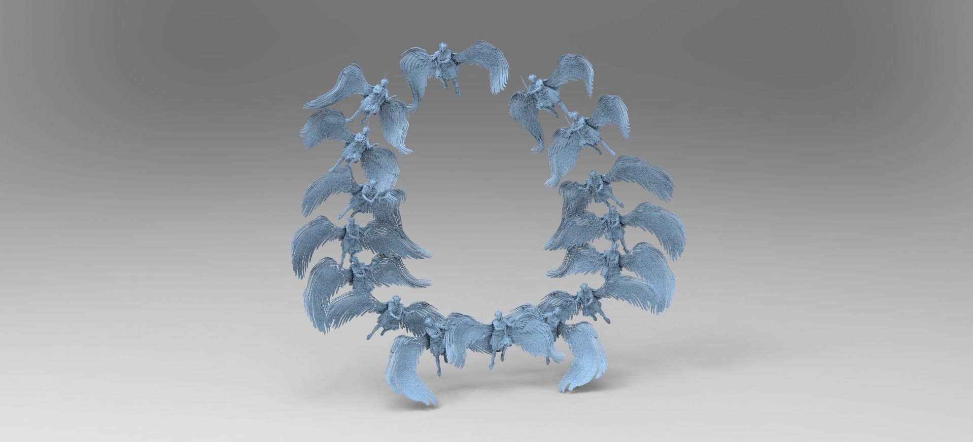 Dantes Inferno Ghost Angel Portal Collection 3D model_3