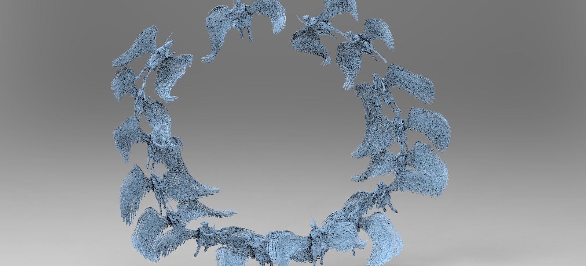 Dantes Inferno Ghost Angel Portal Collection 3D model_12