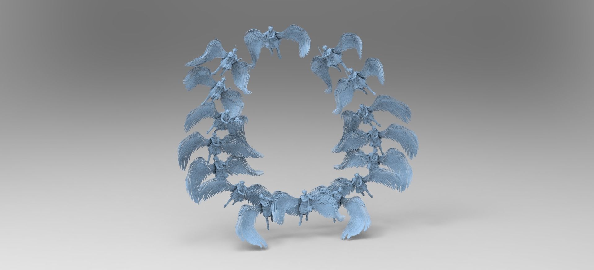 Dantes Inferno Ghost Angel Portal Collection 3D model_2