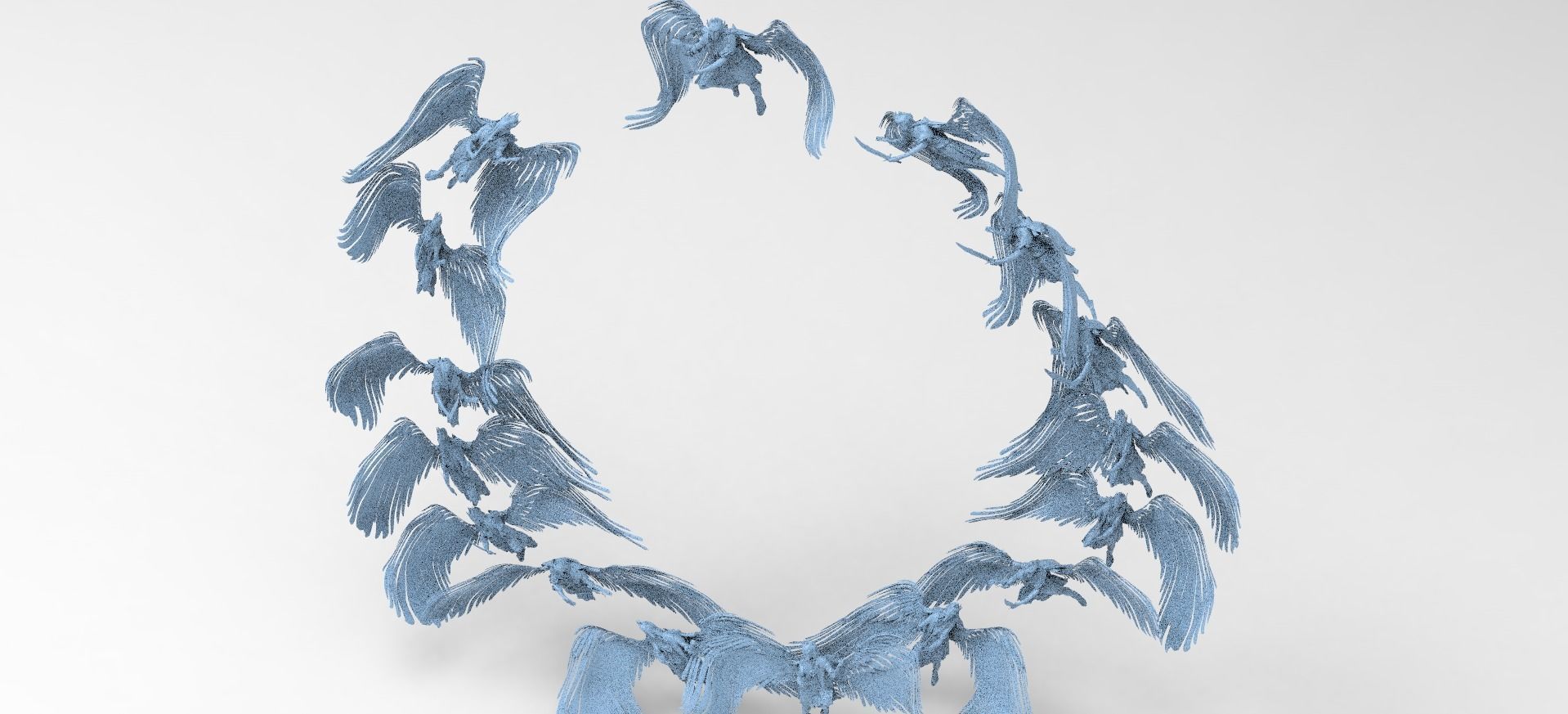 Dantes Inferno Ghost Angel Portal Collection 3D model_7