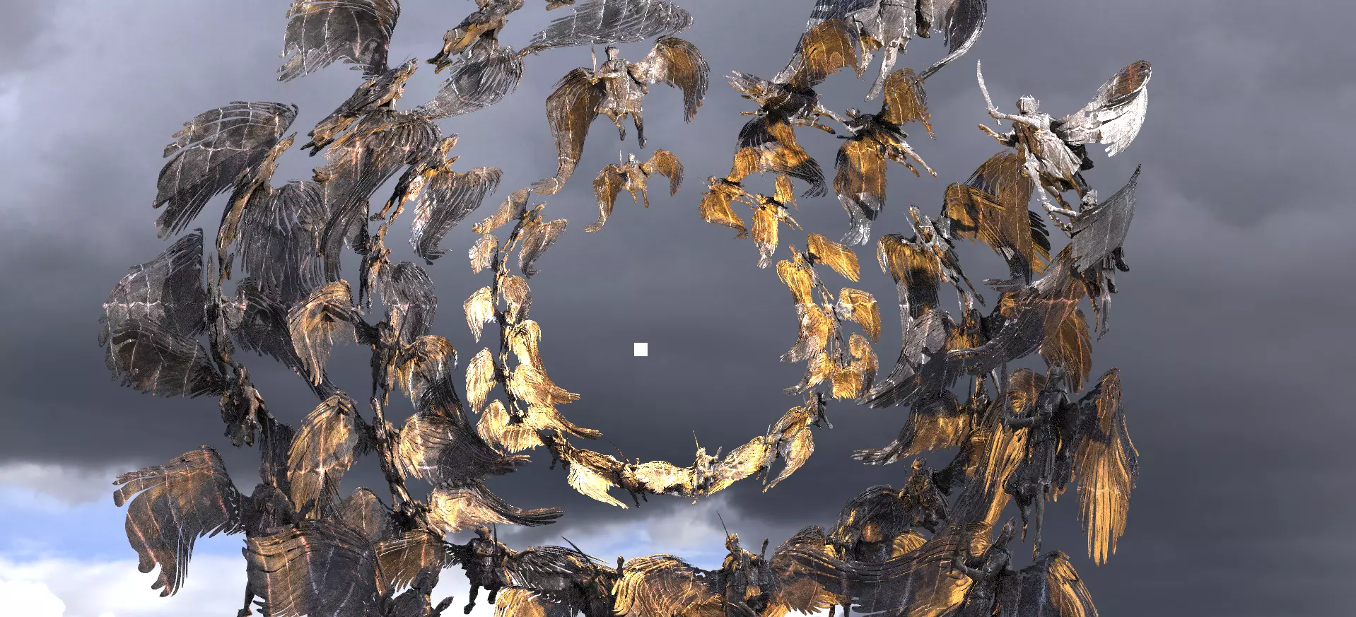 Dantes Inferno Ghost Angel Portal Collection 3D model_0