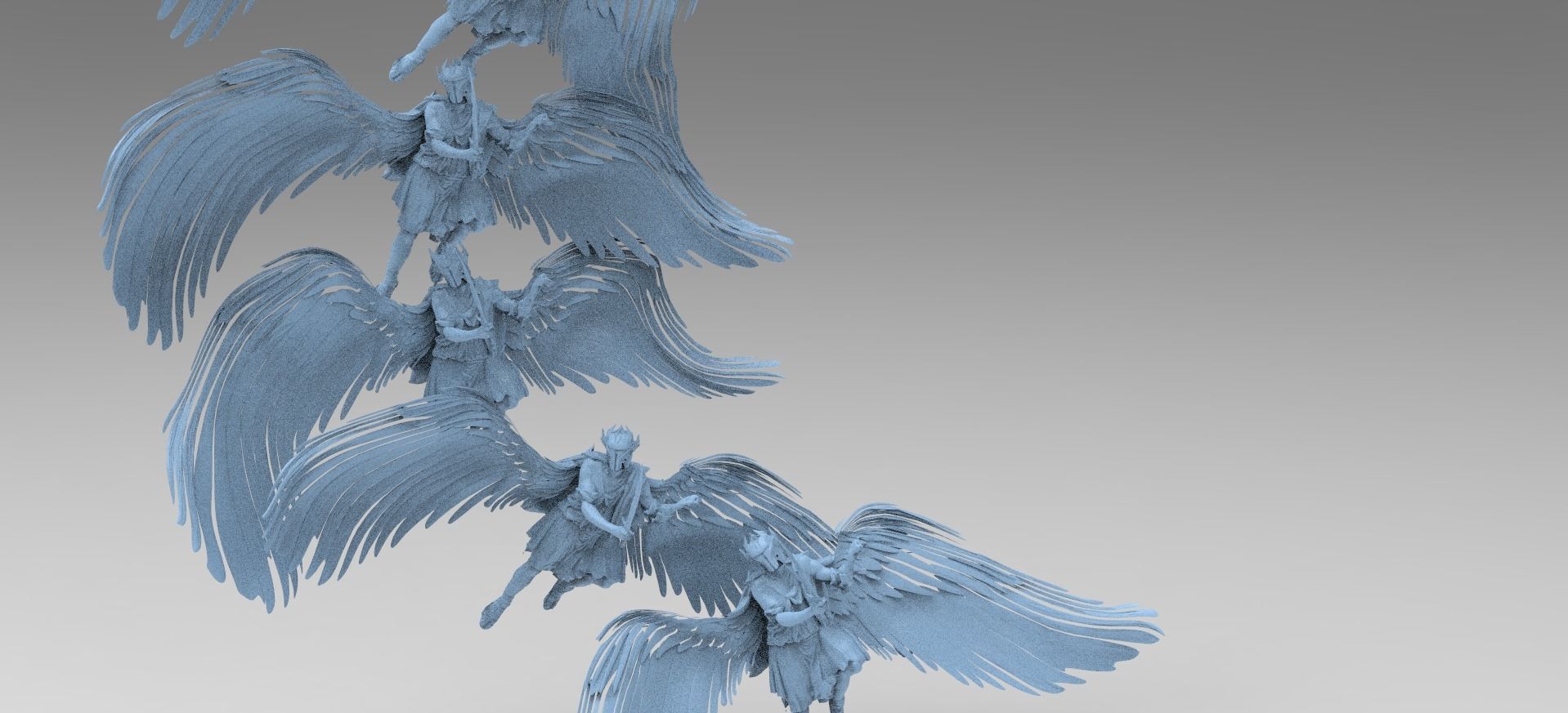 Dantes Inferno Ghost Angel Portal Collection 3D model_15