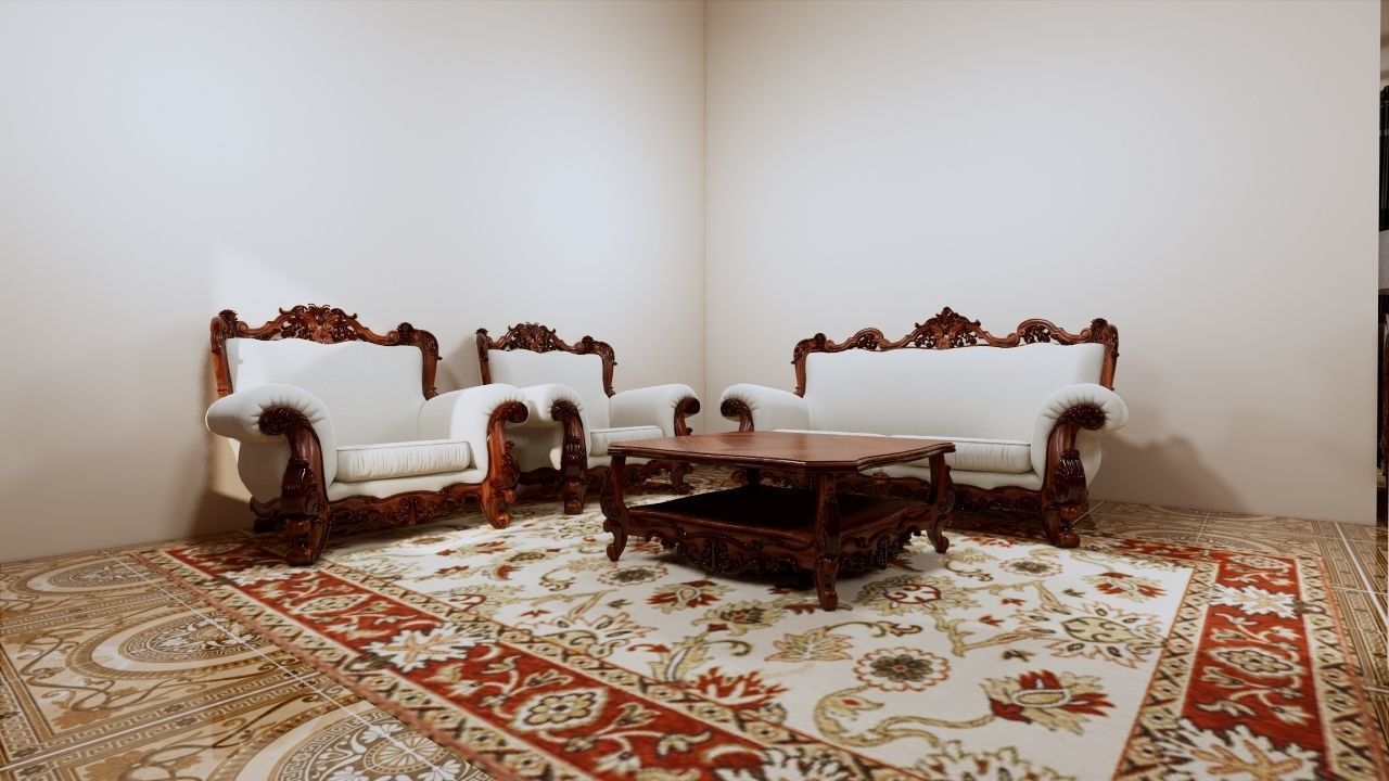 1 floor House Modern Design full interior ready enscape render 3D model_52