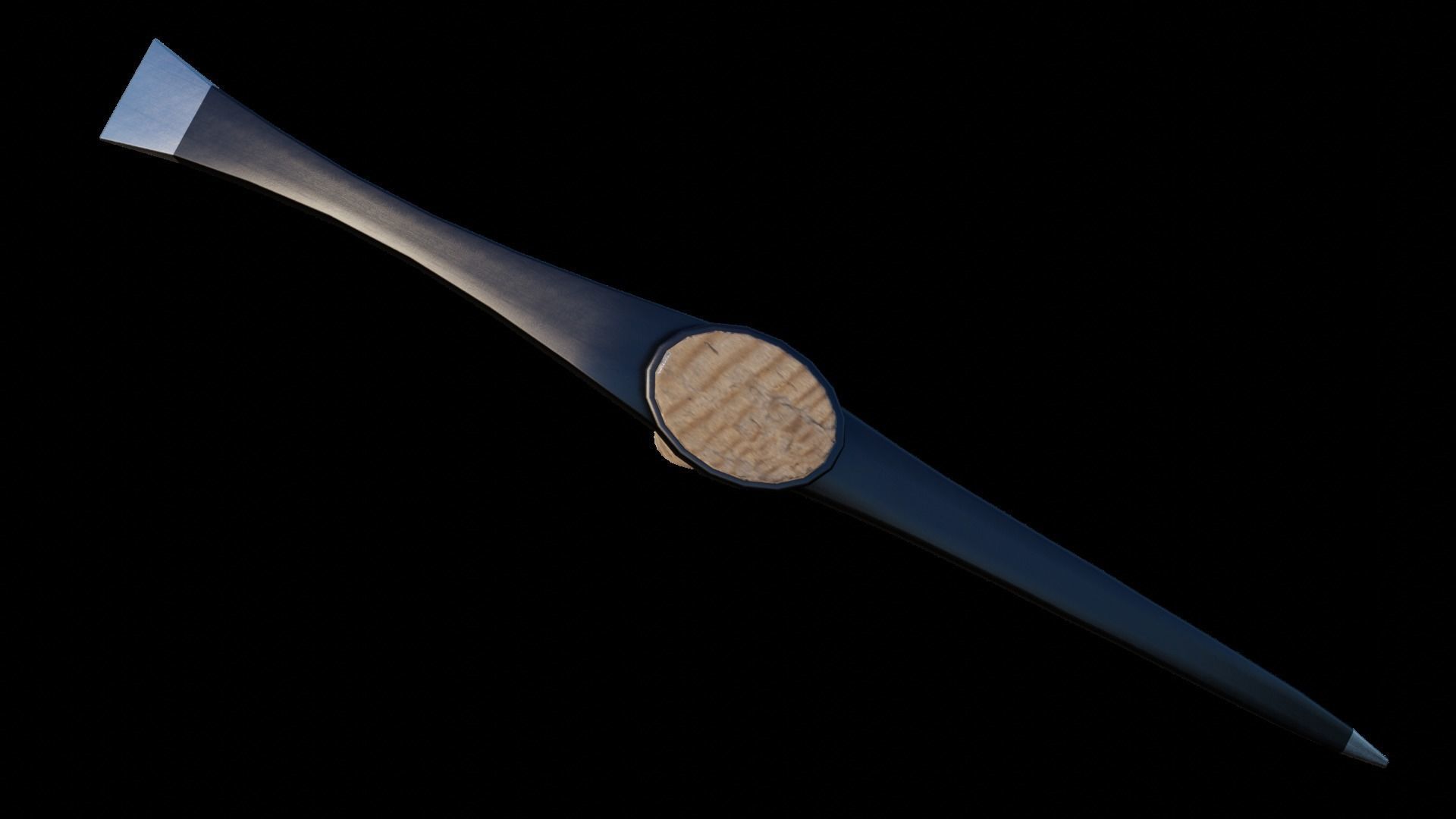 Pickaxe model Low-poly 3D model_3