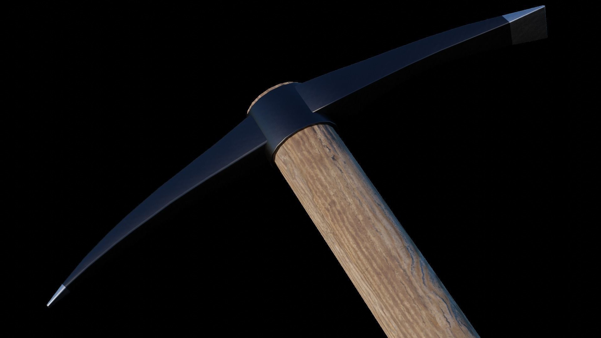Pickaxe model Low-poly 3D model_8
