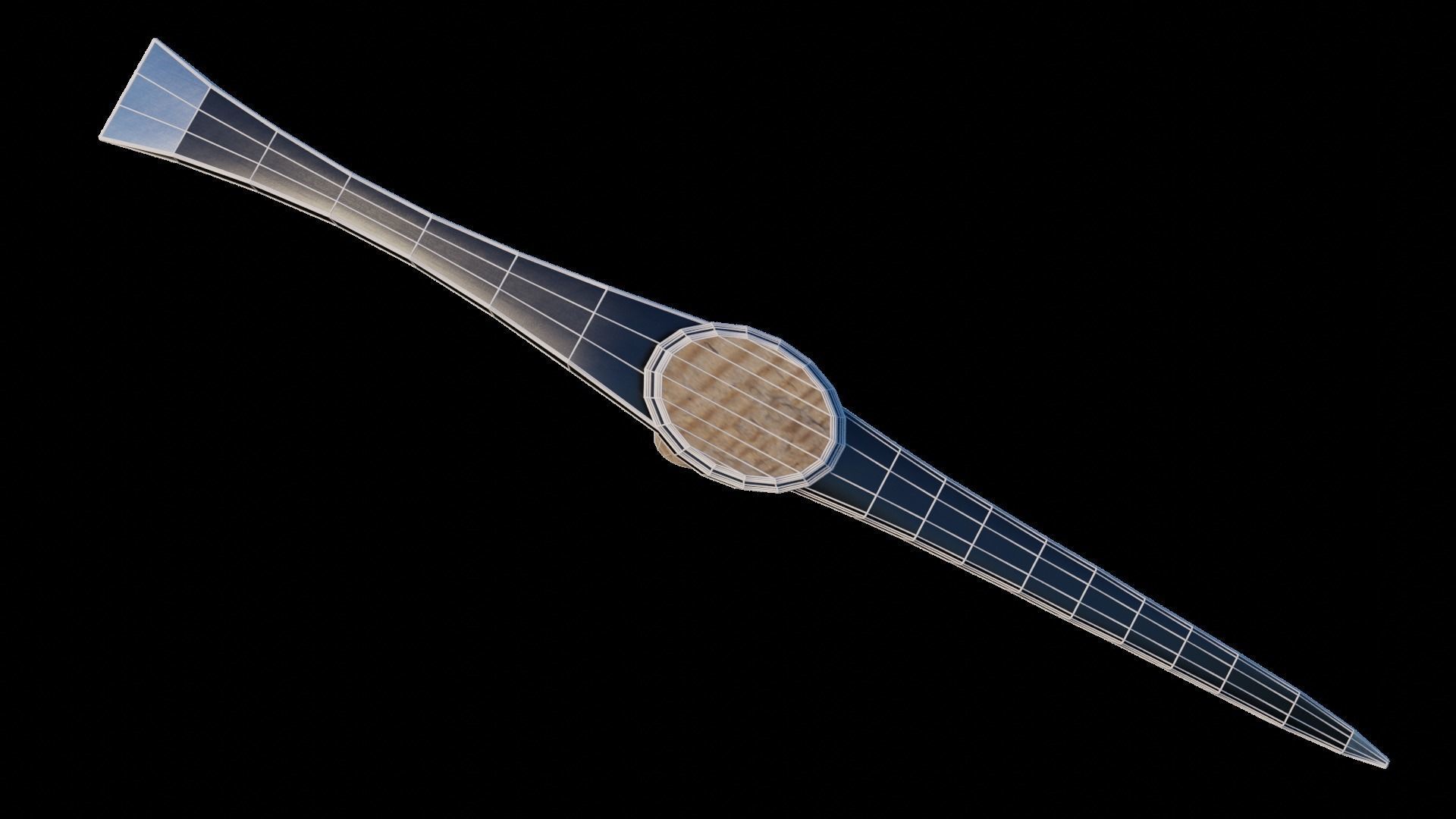 Pickaxe model Low-poly 3D model_4