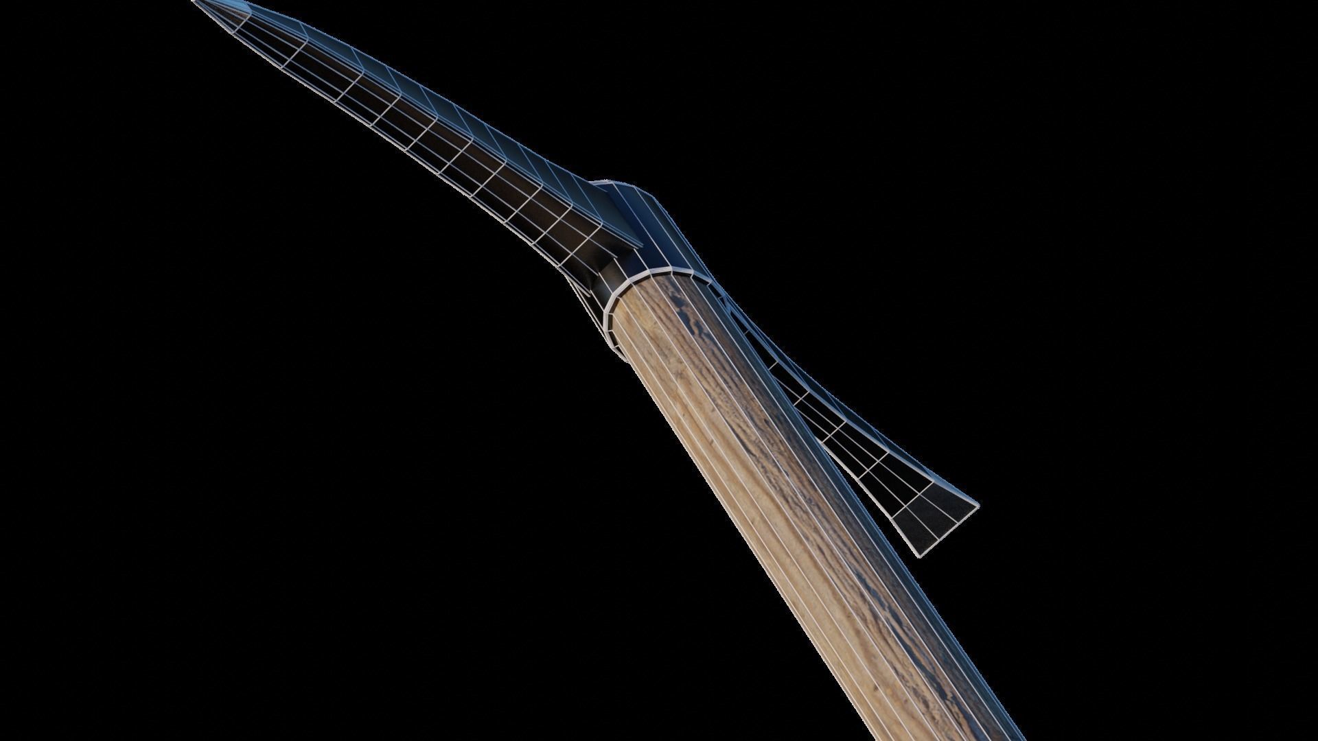 Pickaxe model Low-poly 3D model_10