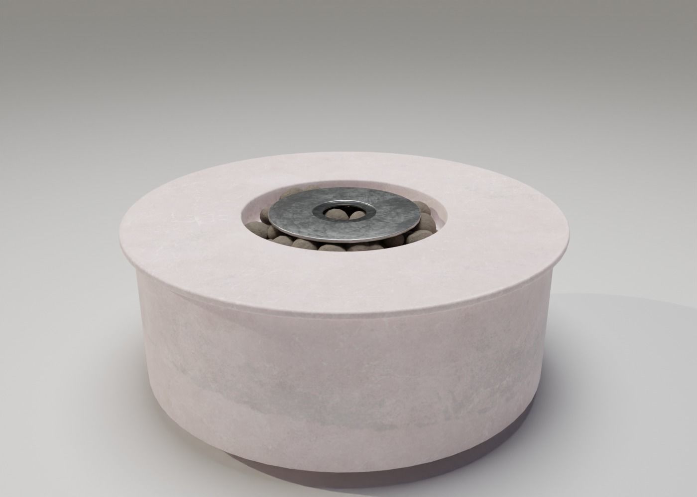 Packed Fireplace Outdoor Modern Low-poly 3D model_4