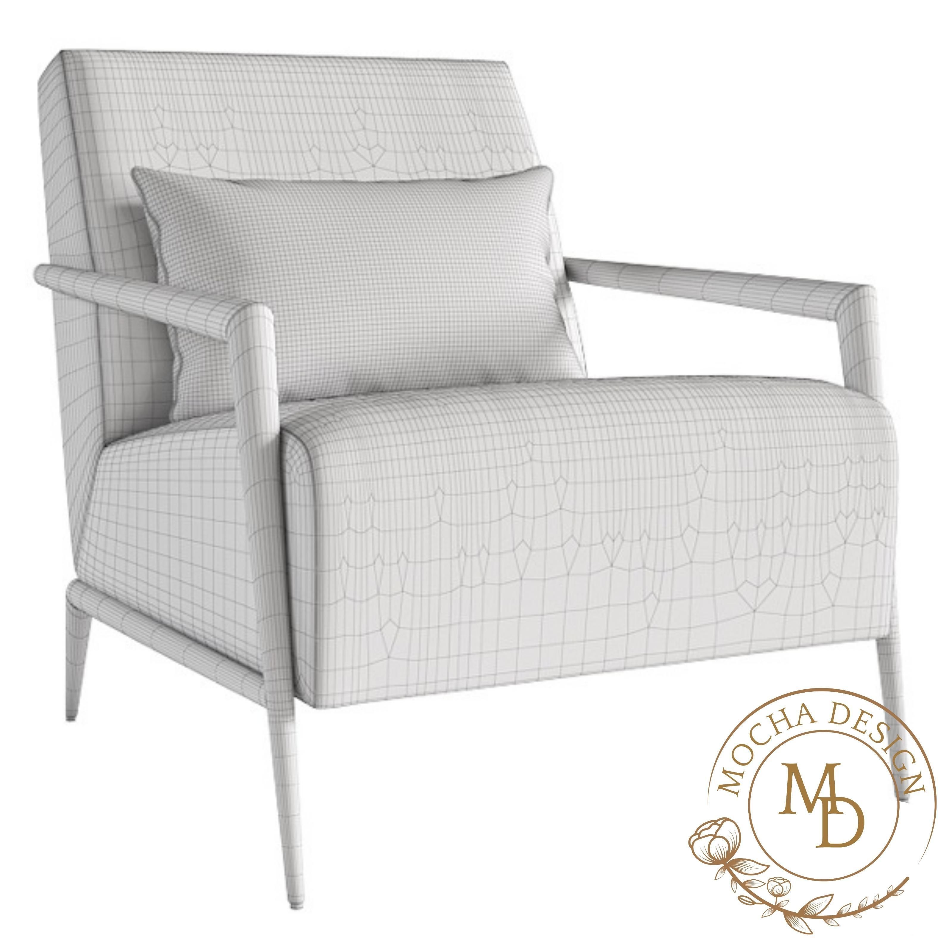 Baker Enzo Lounge Chair 3D model CGTrader