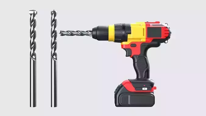 Drill gun Drill machine Driller Drilling machine 3D model