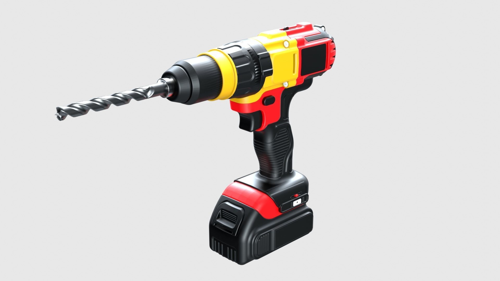 Drill gun Drill machine Driller Drilling machine 3D model_2