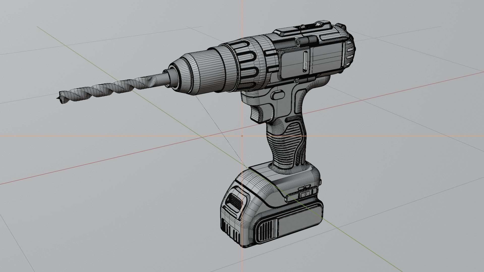 Drill gun Drill machine Driller Drilling machine 3D model_5