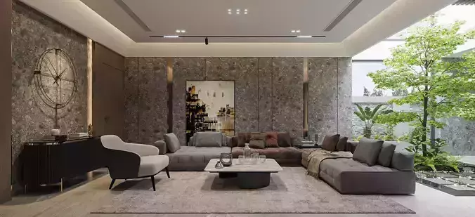 Living interior design Model 3D - 04 3D model