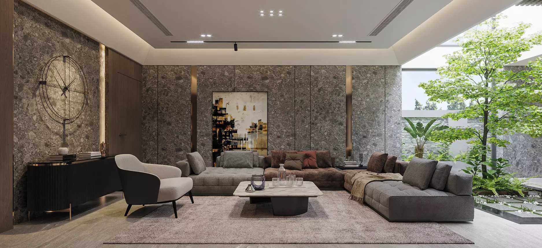 Living interior design Model 3D - 04 3D model_0