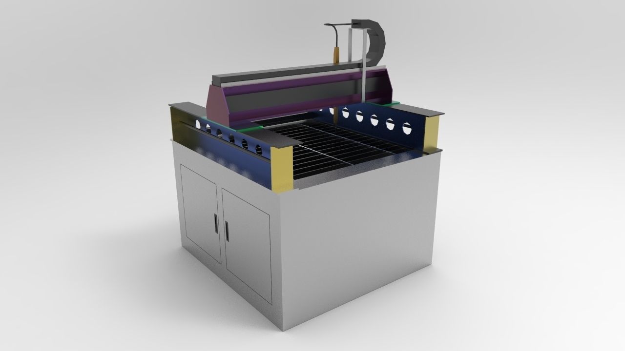 Plasma Cutting Machine 3D model_3
