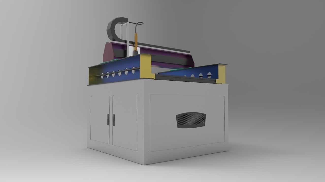 Plasma Cutting Machine 3D model_2