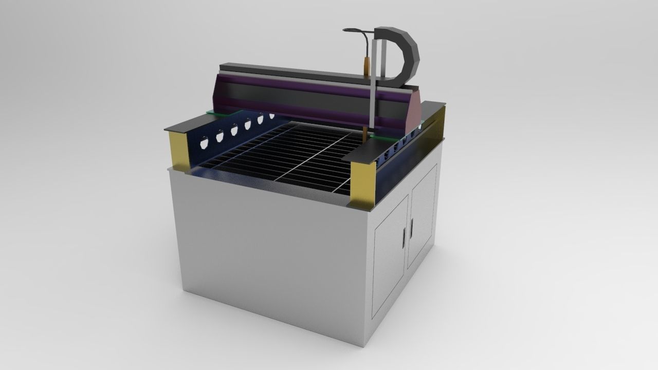 Plasma Cutting Machine 3D model_4