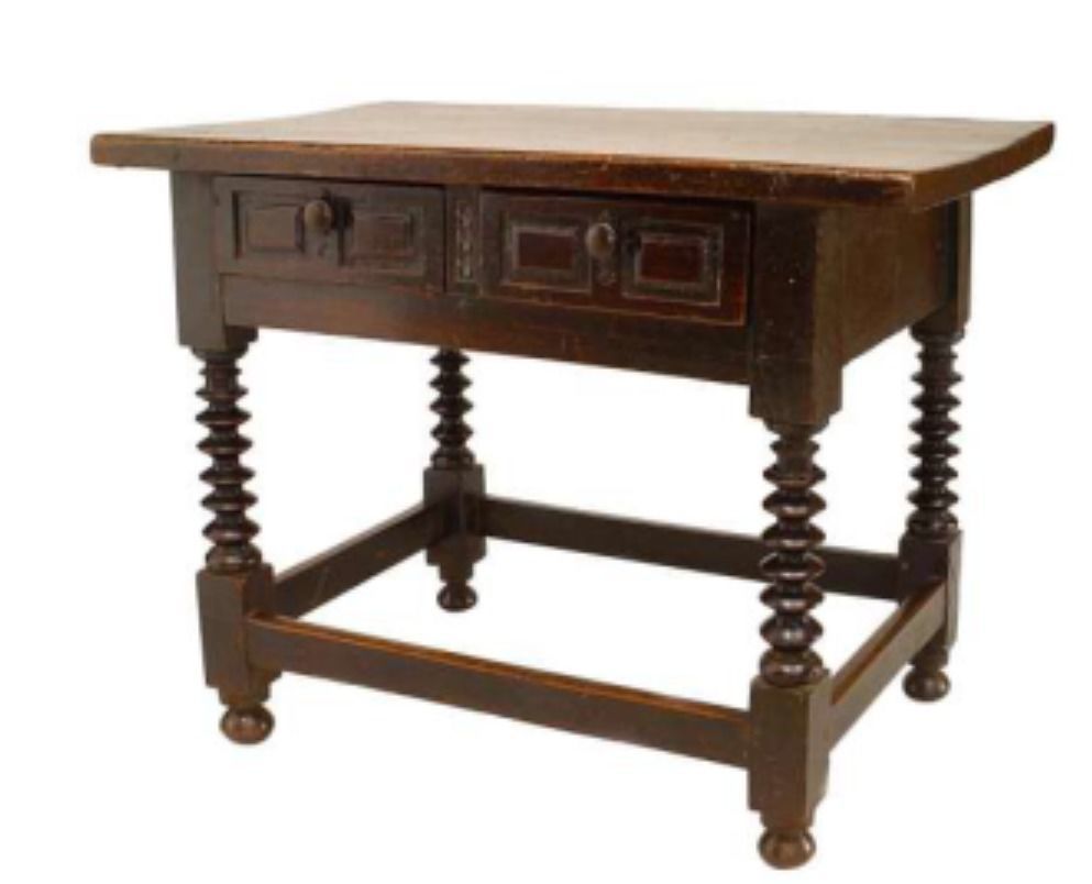 renaissance style table Low-poly 3D model_3