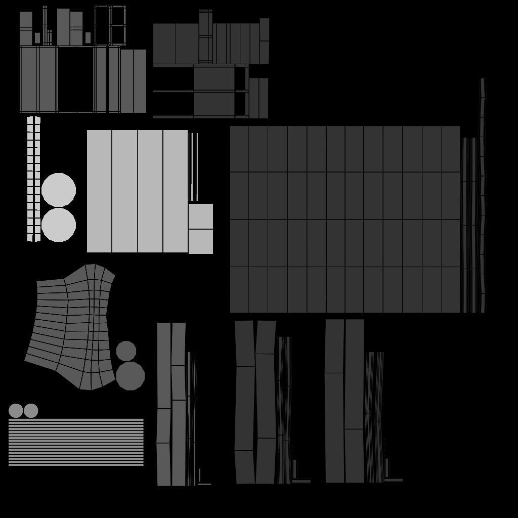renaissance style table Low-poly 3D model_11