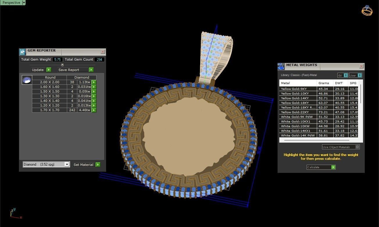 Lion Custom pendant  3D print model_1