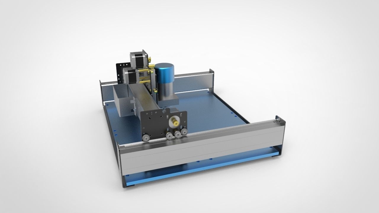 CNC Milling Machine 3D model_4