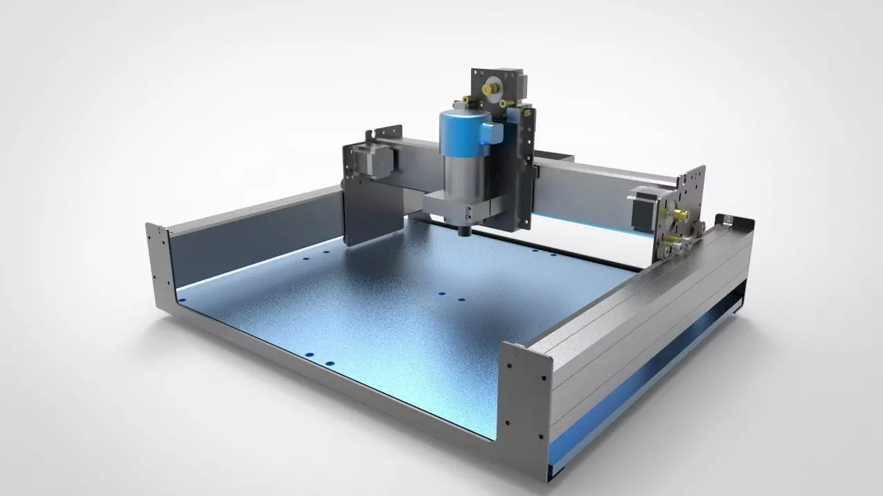 CNC Milling Machine 3D model_0