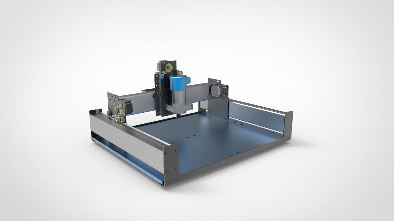 CNC Milling Machine 3D model_1