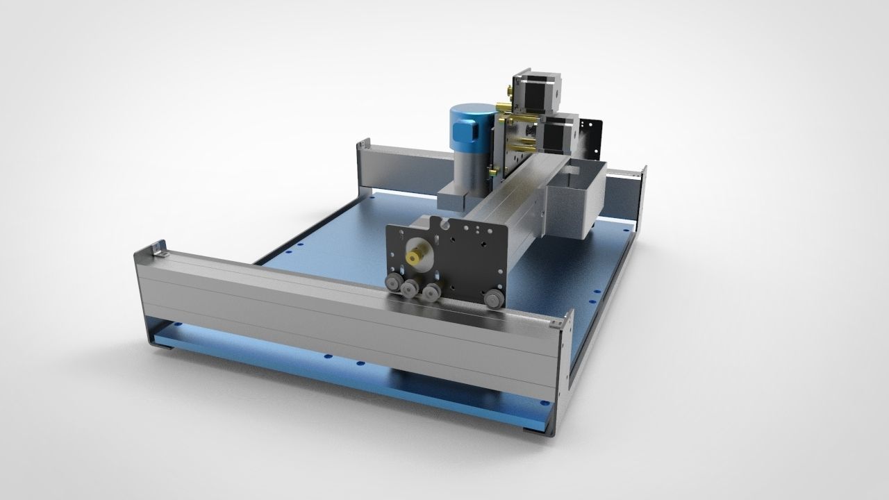 CNC Milling Machine 3D model_3