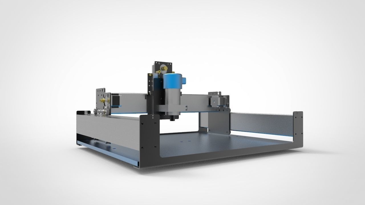 CNC Milling Machine 3D model_2