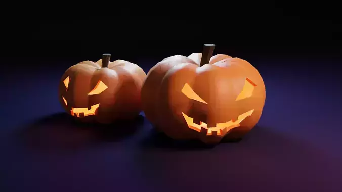 Halloween Pumpkin Free low-poly 3D model
