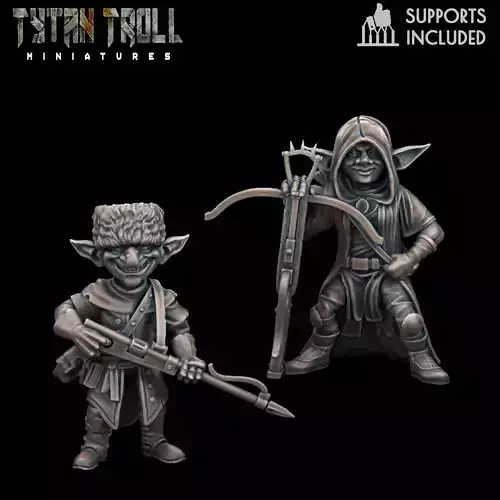 DnD Heroes - Goblin Fighters - Pre-Supported