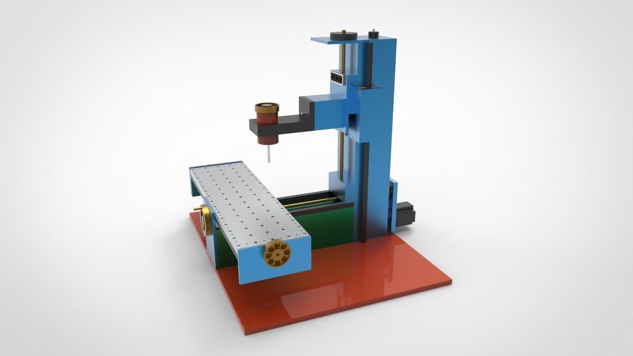 CNC Turning Machine  3D model_2