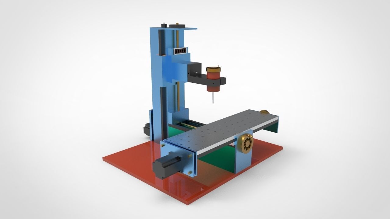 CNC Turning Machine  3D model_1