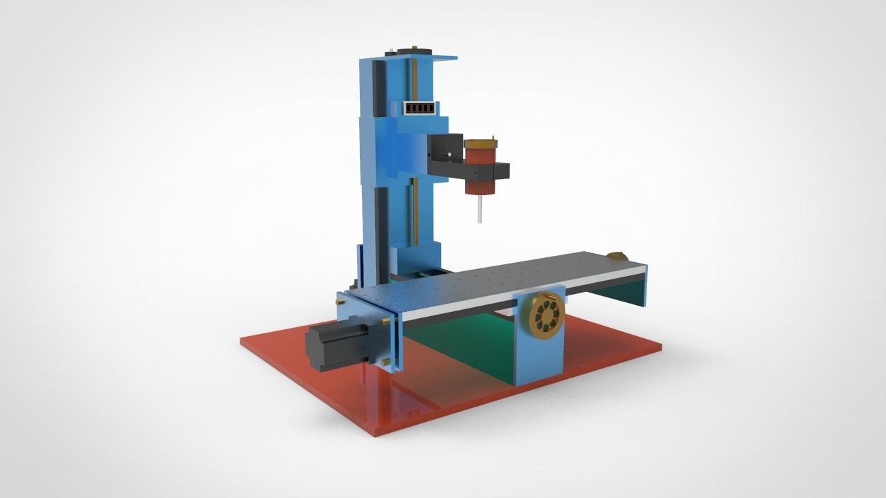 CNC Turning Machine  3D model_4