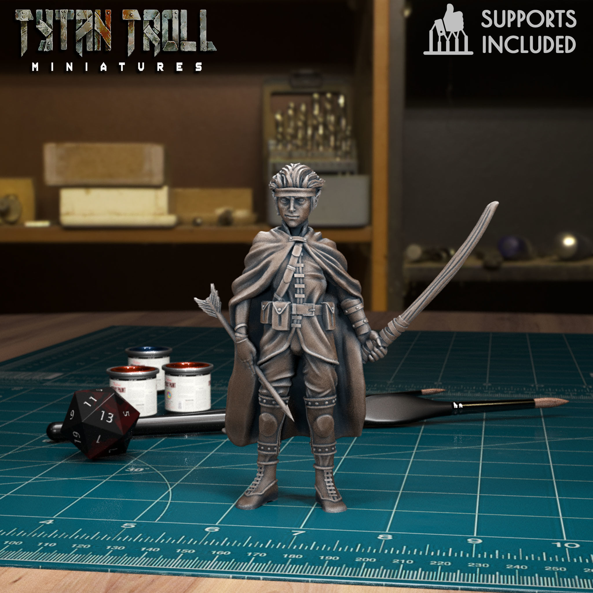 DnD Heroes - Rangers Bundle - Pre-Supported 3D print model_22