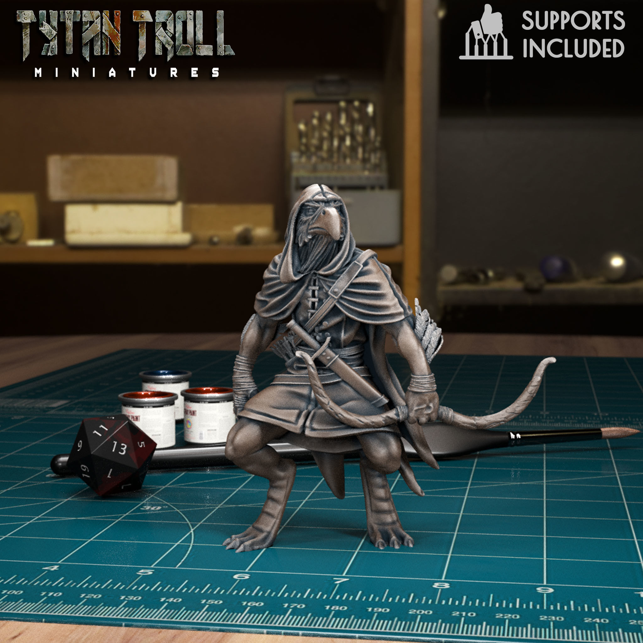 DnD Heroes - Rangers Bundle - Pre-Supported 3D print model_16